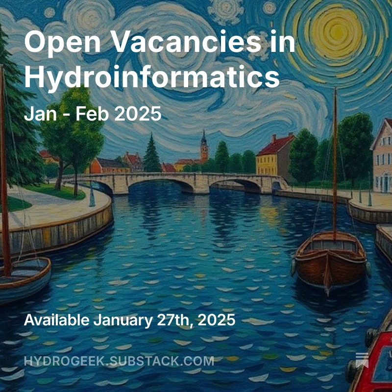 New Vacancies in hydroinformatics