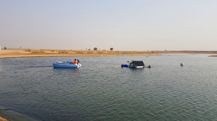 Latest MPC-Buoy project in wastewater lagoon in Dubai - LG Sonic