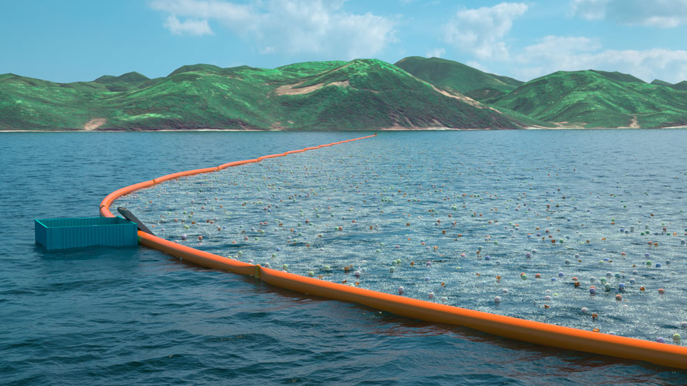 First Floatable Ocean Cleanup Installation