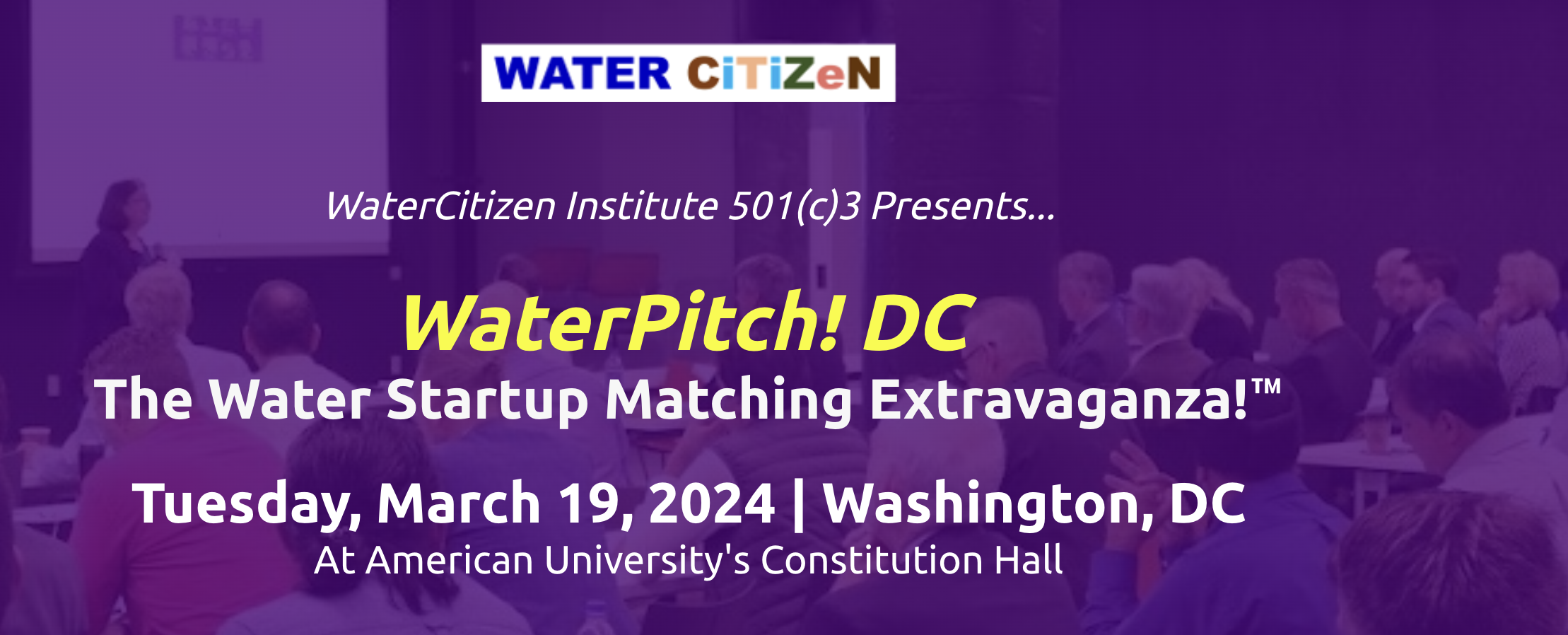 Water Startup Matching Extravaganza!Mark Your Calendars: March 19, 2024Following our successful production of the Water Startup Matching Extrava...