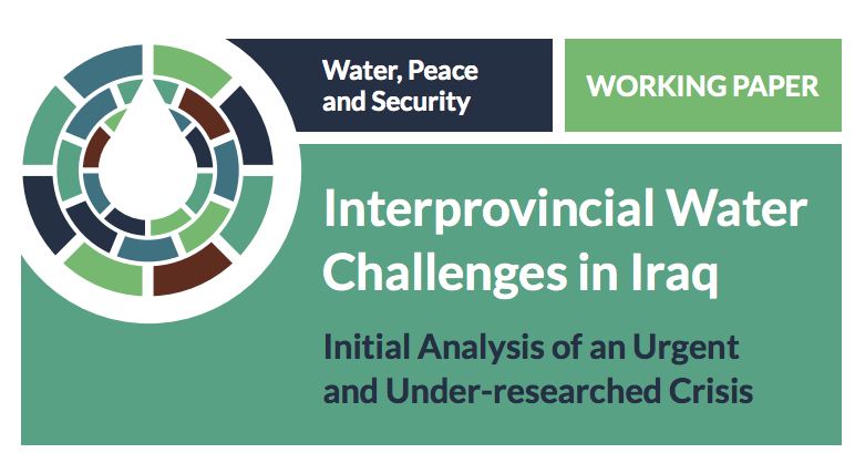 WPS Working Paper: Interprovincial Water Challenges in Iraq