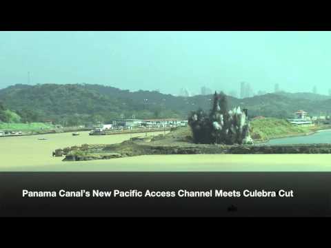 Panama Canal: Plug Blasting Underway