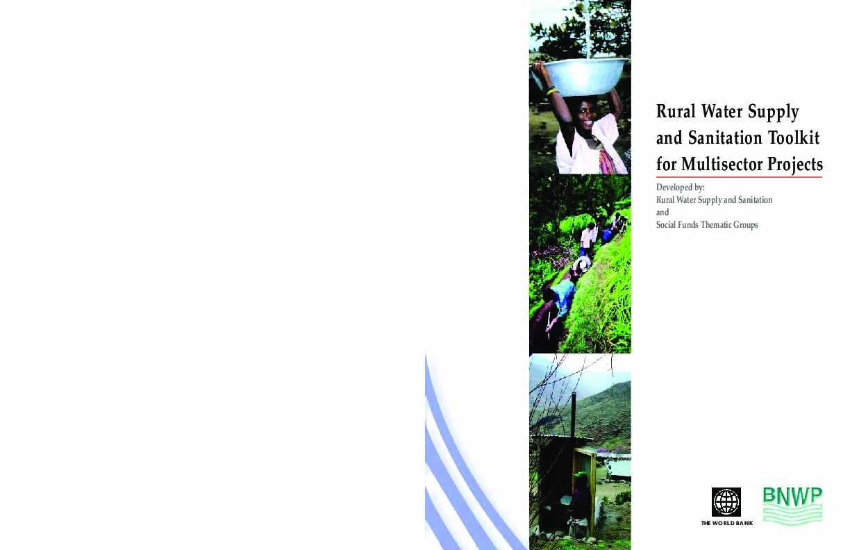 Rural Water Supply and Sanitation Toolkit for Mulitsector Projects- World Bank 2002