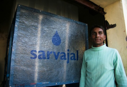 Sarvajal's Solar Powered Water ATM Franchises Provide Clean Water in India