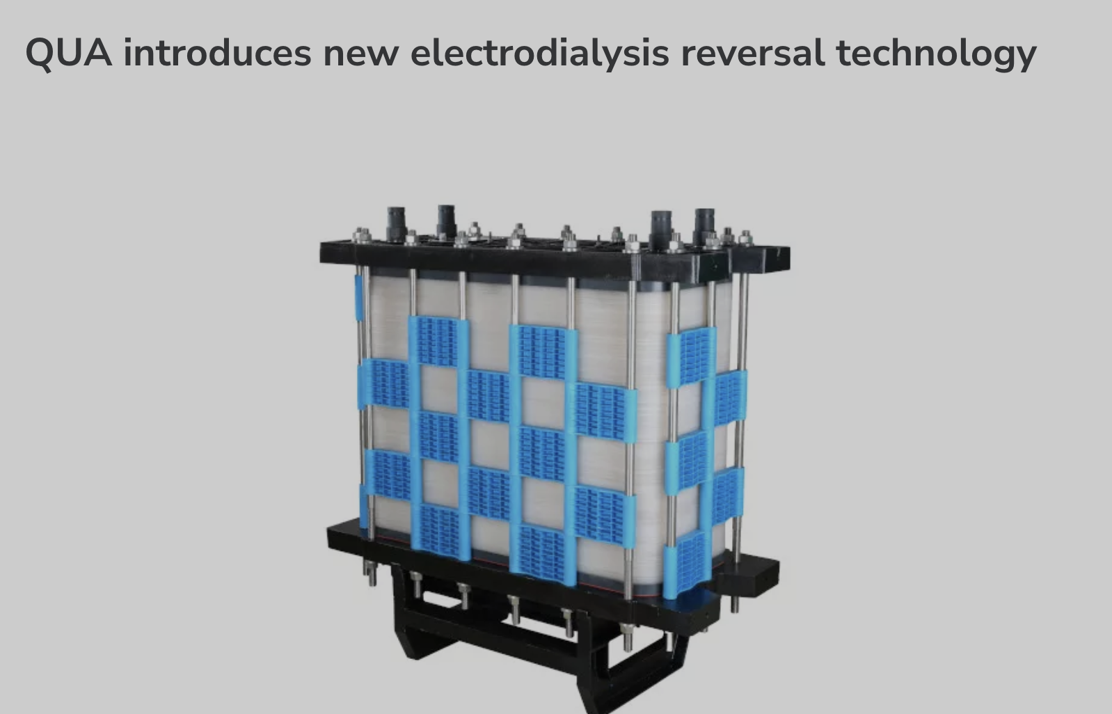 Next-generation electrodialysis reversal (EDR) technology