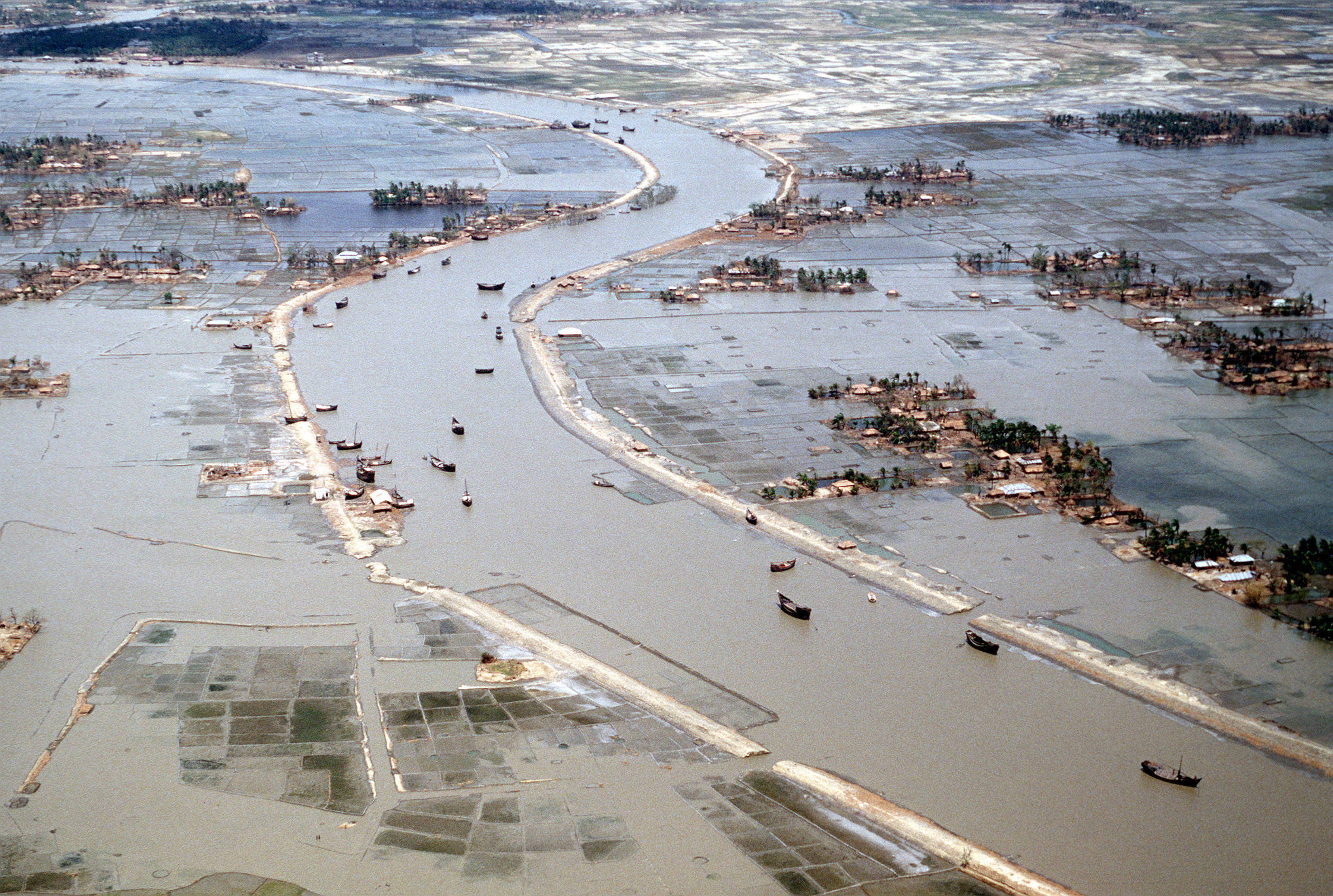 Cyclone's Effects on Water in Bangladesh