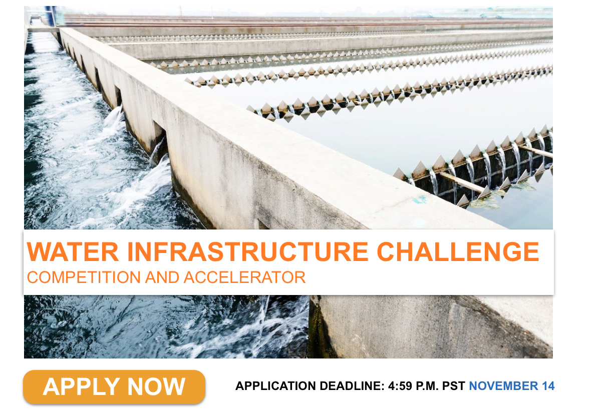 Imagine H2O Water Infrastructure Challenge! http://imagineh2o.org/competitions/infrastructure-challenge.php