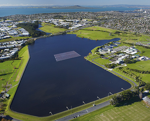 The Biggest Solar Farm to Float on Wastewater Treatment Plant Pond