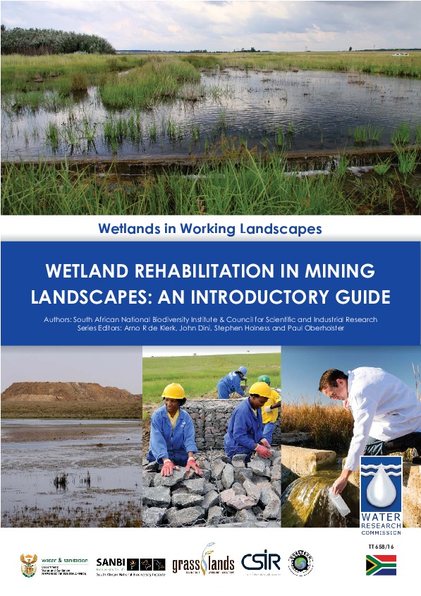 Wetland rehabilitation in a mining landscape: introductory guide