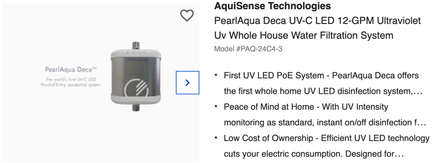 Lowe’s now offers UV-C LED disinfection systems, Developed by AquiSense Technologies