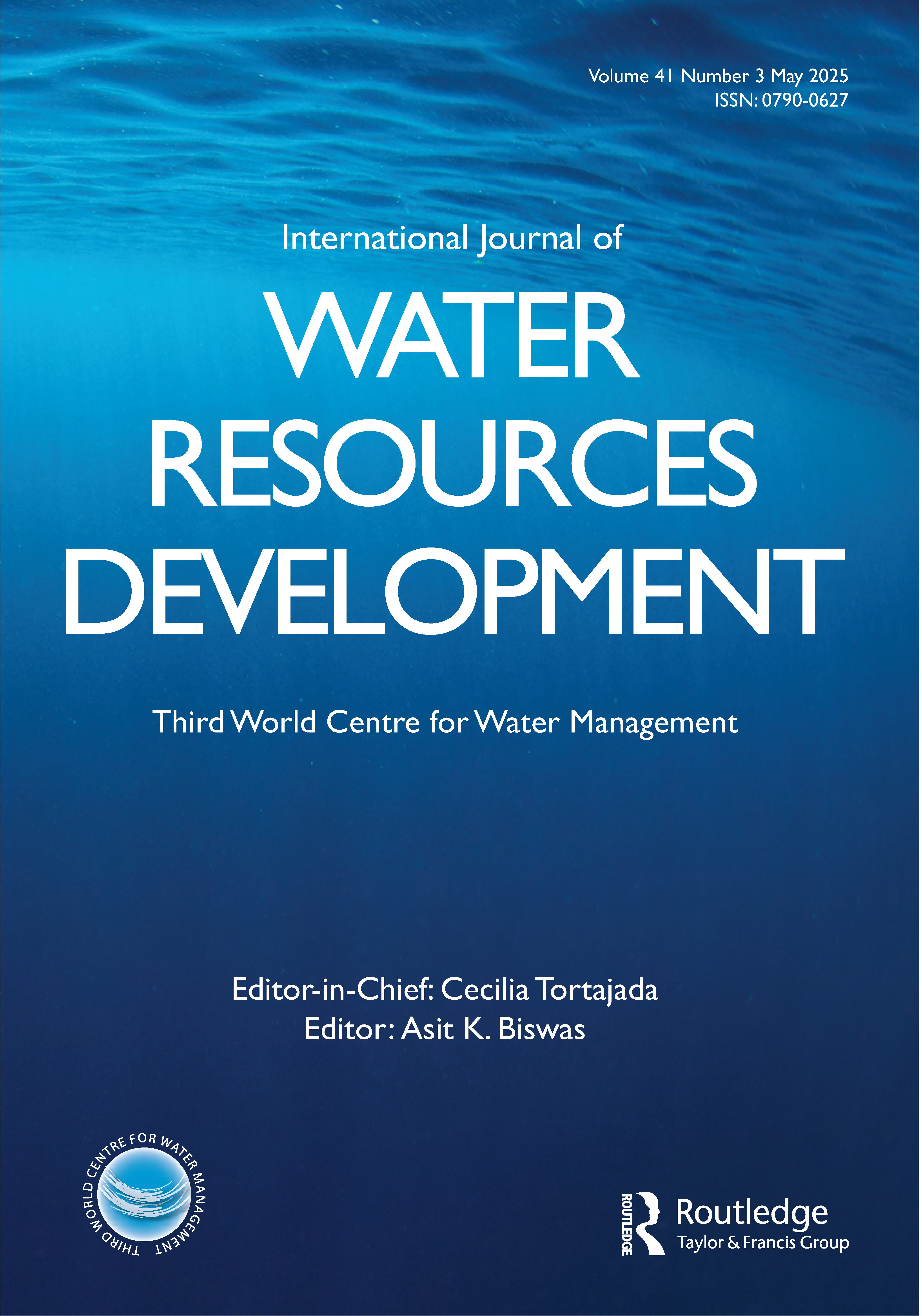 New Issue of the International Journal of Water Resources Development now AVAILABLE https://www.tandfonline.com/toc/cijw20/41/3 See some of our ...