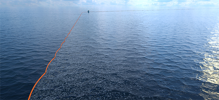 First Ocean Cleanup's Barrier Test