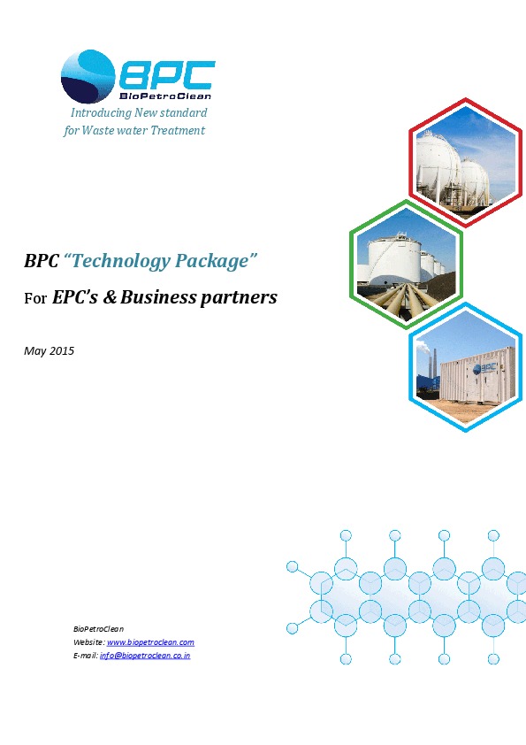 BPC is seeking a business partner in north America, With BPC bio-remediation and automated processes we deliver turnkey retrofits to a variety o...