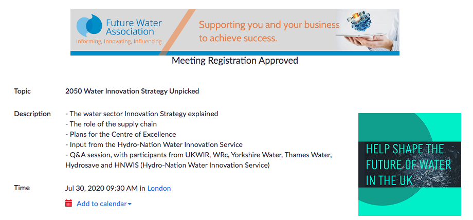 2050 Water Innovation Strategy Unpickedhttps://us02web.zoom.us/meeting/register/tZYvc-yvrDgvHdfHm0CwXc0ZZs58GouSwOfg/success?user_id=gbg0HS7ARyK...