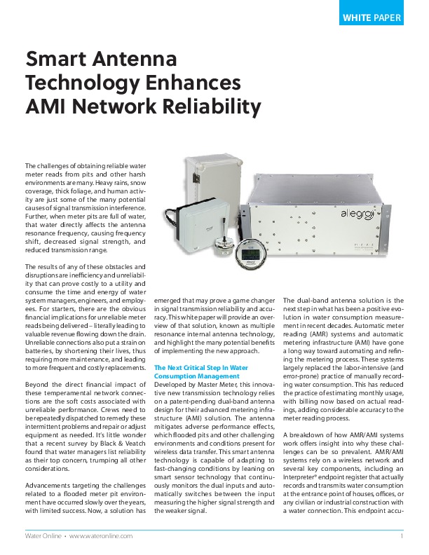 Smart Antenna Technology Enhances AMI Network Reliability