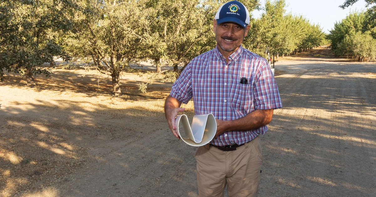 Irrigating almonds with inches, not feet of waterWhen California almond farmer Donny Hicks said he was using 10 acre inches of water to irrigate...