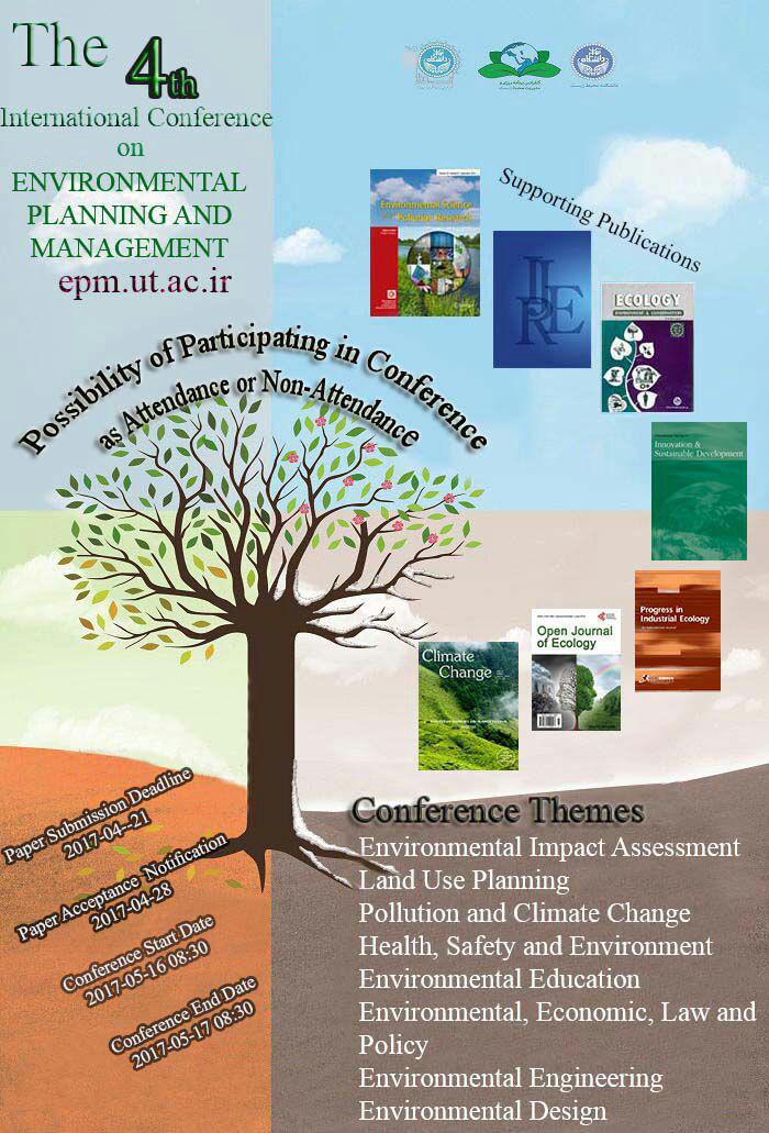 The 4th international Conference on Environmental Planning and Management (Possibility of participating in conference as attendance or non-atten...