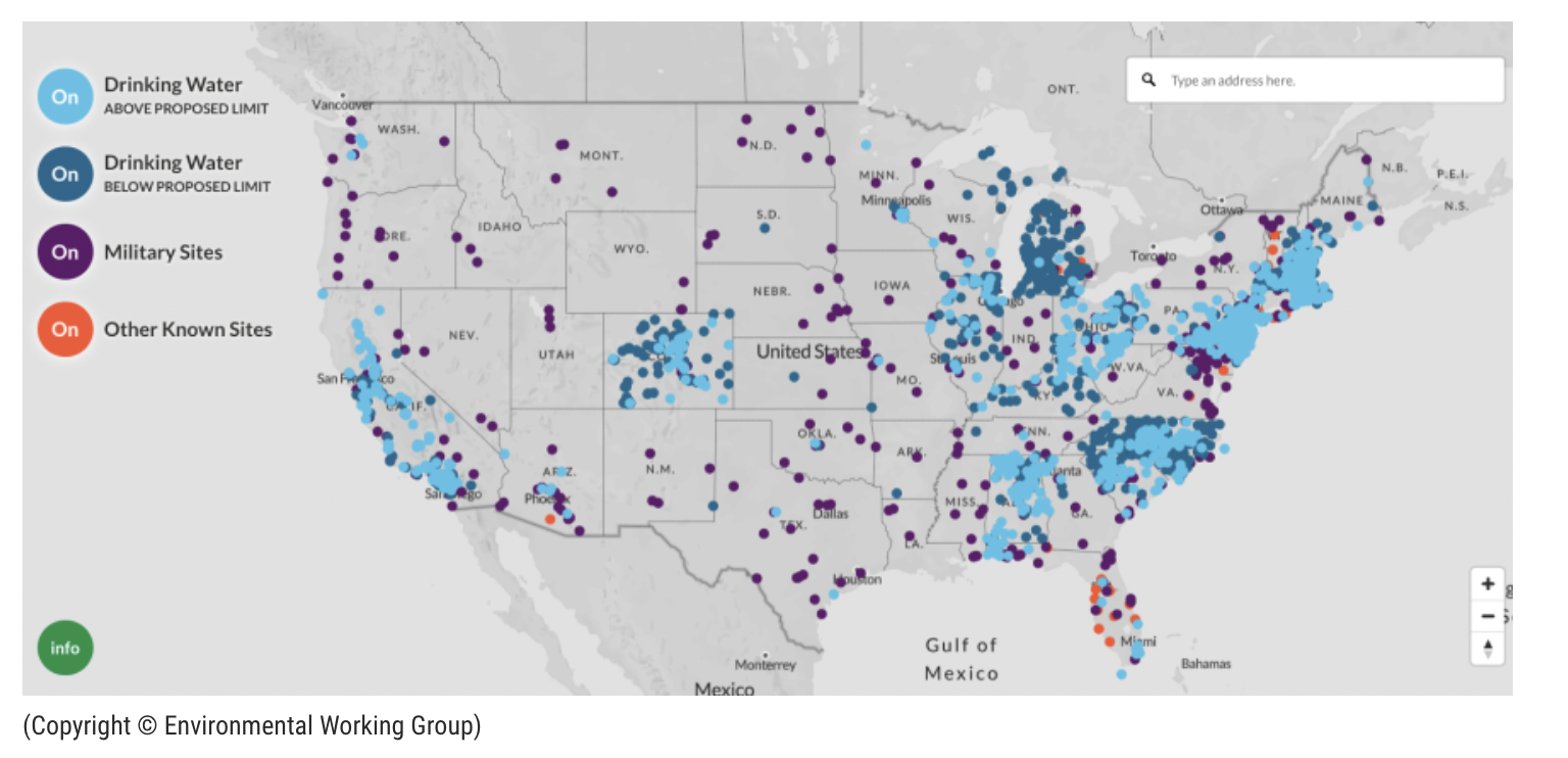 Map: Does your drinking water contain &lsquo;forever chemicals&rsquo;?So-called &ldquo;forever chemicals&rdquo; have been found in 45% of the nation&rsquo;s tap wat...