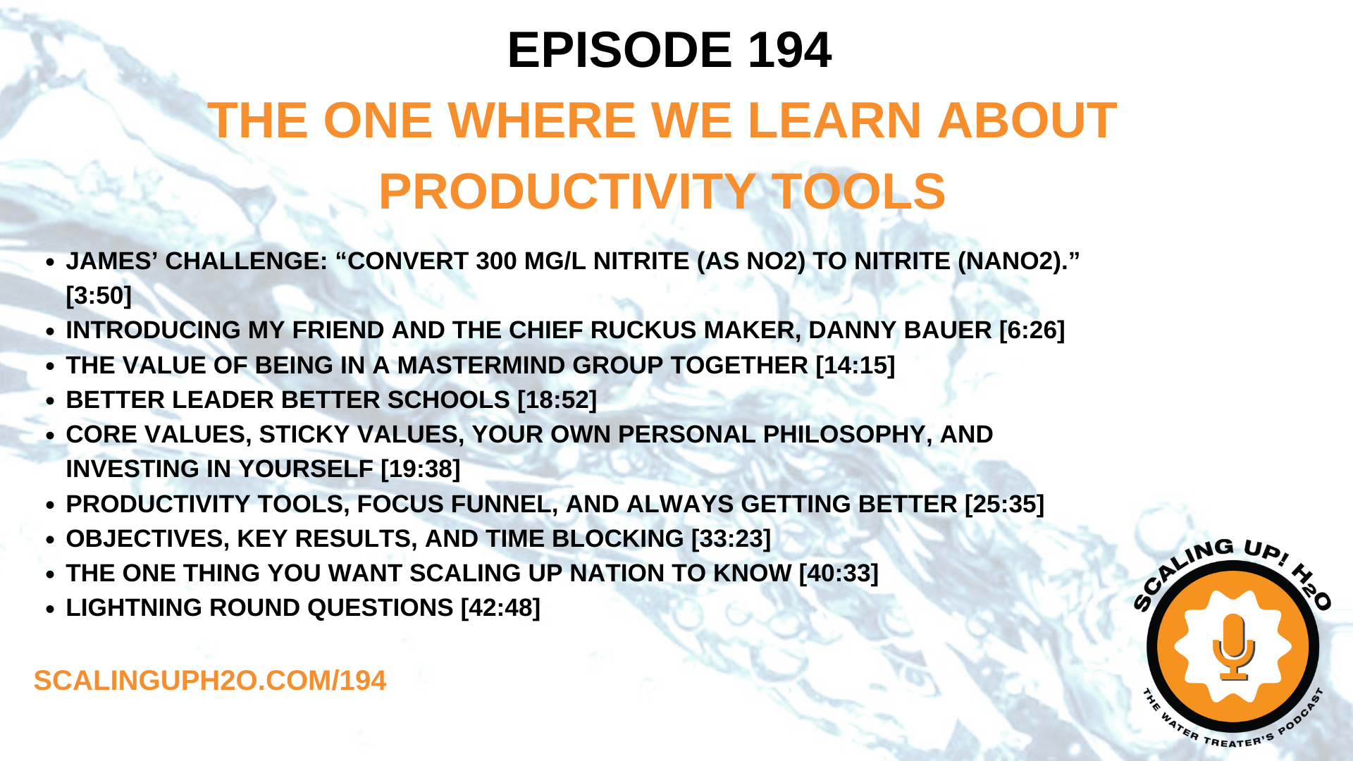 194 The One Where We Learn About Productivity Tools - Scaling UP! H2O