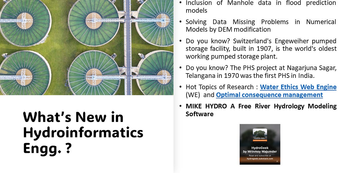 Major Updates of Last two weeks from the field of Hydroinformaticshttps://open.substack.com/pub/hydrogeek/p/inclusion-of-manhole-data-in-flood?r...