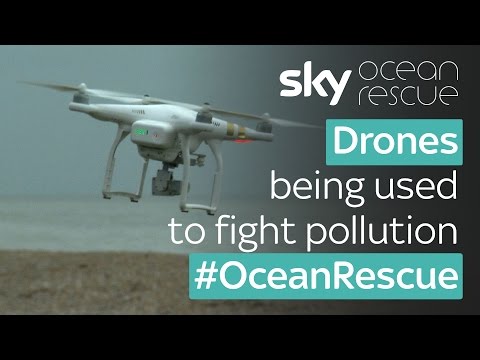 Drones Fight Against Plastic Pollution on UK Beaches