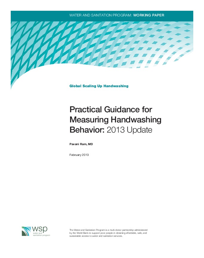 Practical Guidance for Measuring Handwashing Behavior