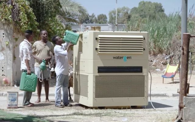 Israeli solar-run machines that convert air to drinking water still working in GazaThree out of seven Watergen machines installed in the south o...