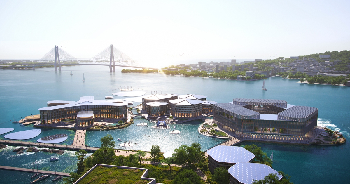 The world&#039;s first floating city: OCEANIX Busan South KoreaConstruction on the sustainable city will begin in 2023 and should wrap within three y...