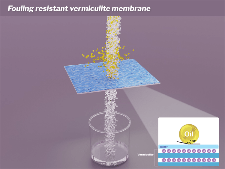 2D Material Membrane Enables Easier Oil Separation