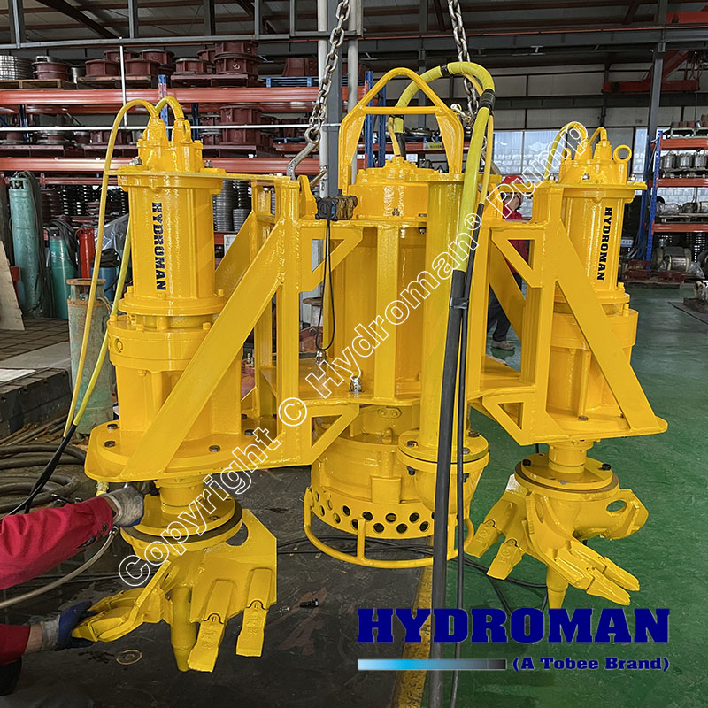 Hydroman&reg; Submersible sand pump with 2 cutterheads for compacted mud Sales2@tobeepump.comWA: +8618031340097https://www.hydroman.cn/electric-sub...