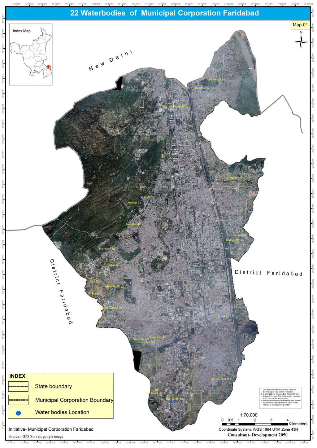 How we conducted a feasibility study of water bodies in FaridabadOne should take advantage of available digital interfaces or create one by uplo...