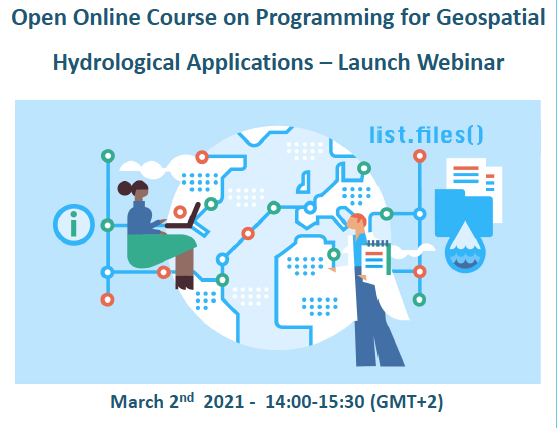 Open Online Course on Programming for Geospatial Hydrological Applications