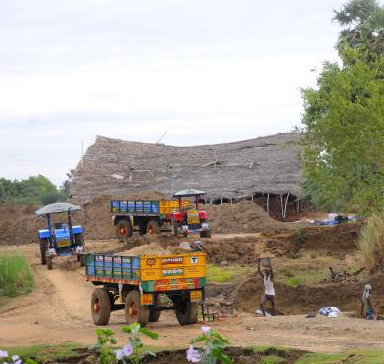 Polagam villagers watch helplessly as illegal sand miners rule the roost