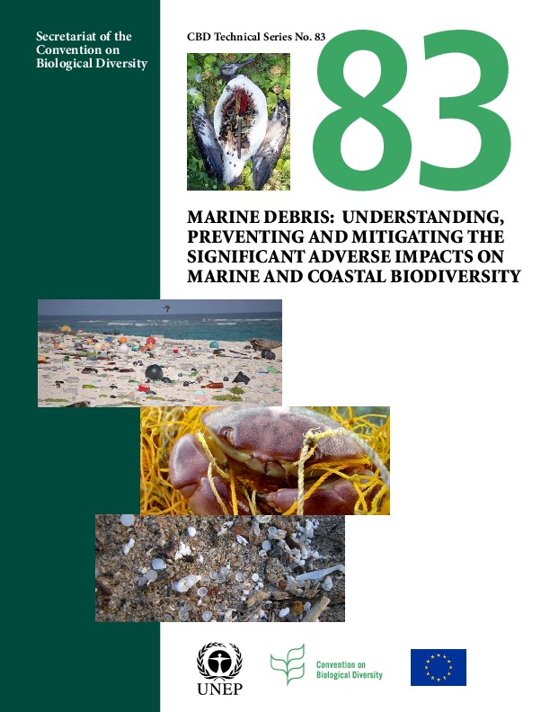 New UN report on the various impacts of marine debris on marine and coatal biodiversity