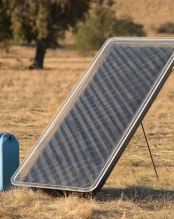 Alphabet designed a low-cost device to make drinking water from air.