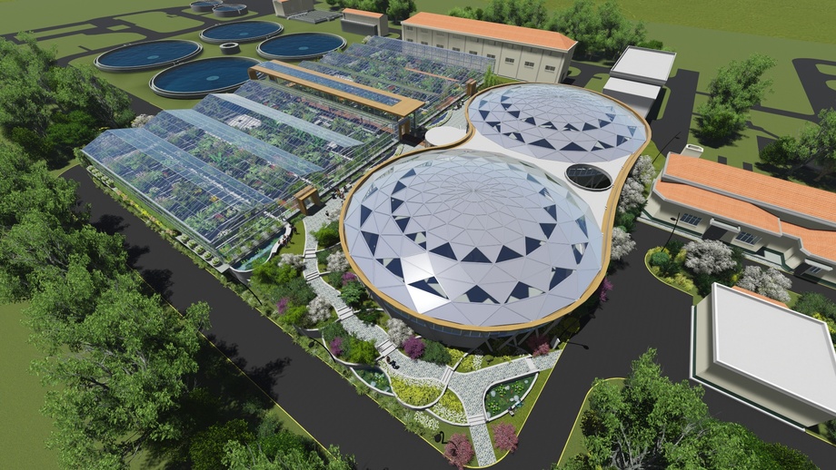 The First Botanic Garden WWTP in Shanghai