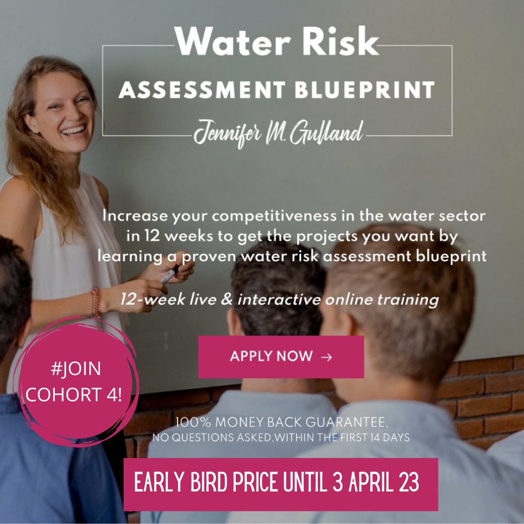 What if I told you that only after 12 weeks you could: (1) Confidently assess #waterrisks by applying a state-of the art water #riskassessment b...