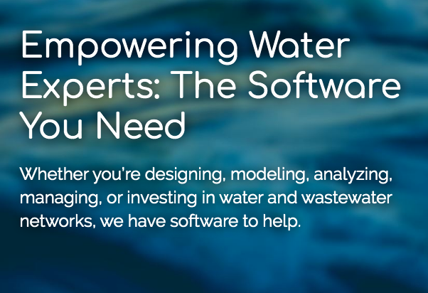Design and manage water solutions for water experts.