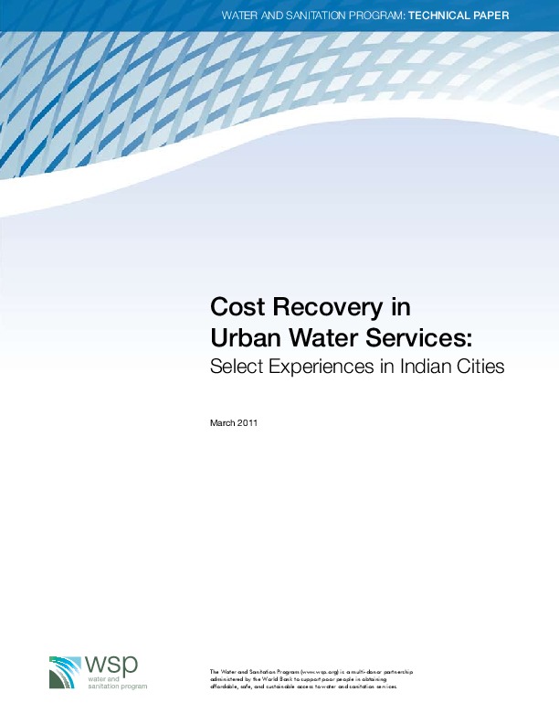 Cost Recovery Context in Indian Cities