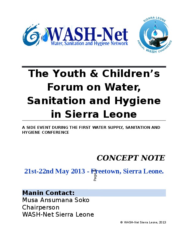 In fostering equity and inclusion within the WASH sector in Sierra Leone, WASH-Net in collaboration with UNICEF, Youth Partnership for Peace and...