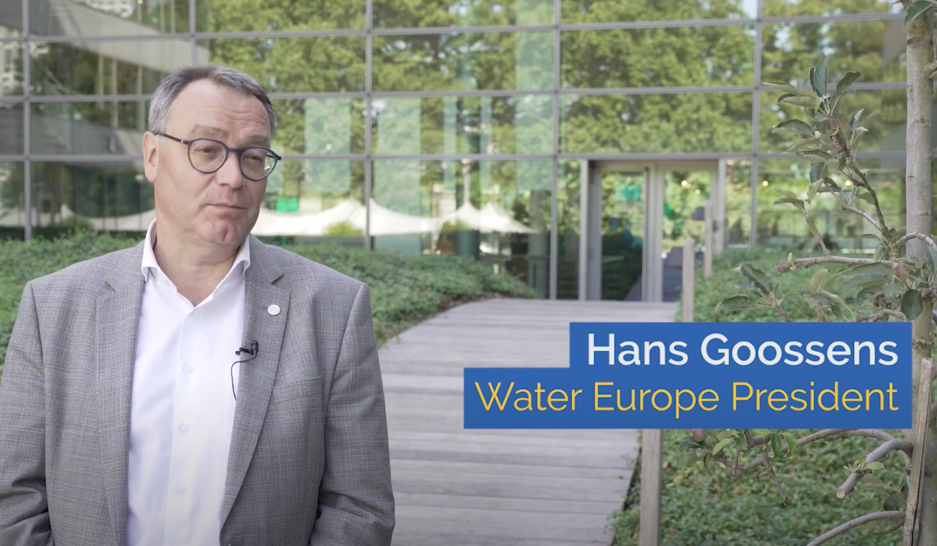 Hans Goossens is our new Water Europe president