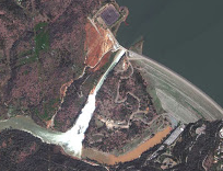 Oroville Dam Disaster Observed by Satellite Images