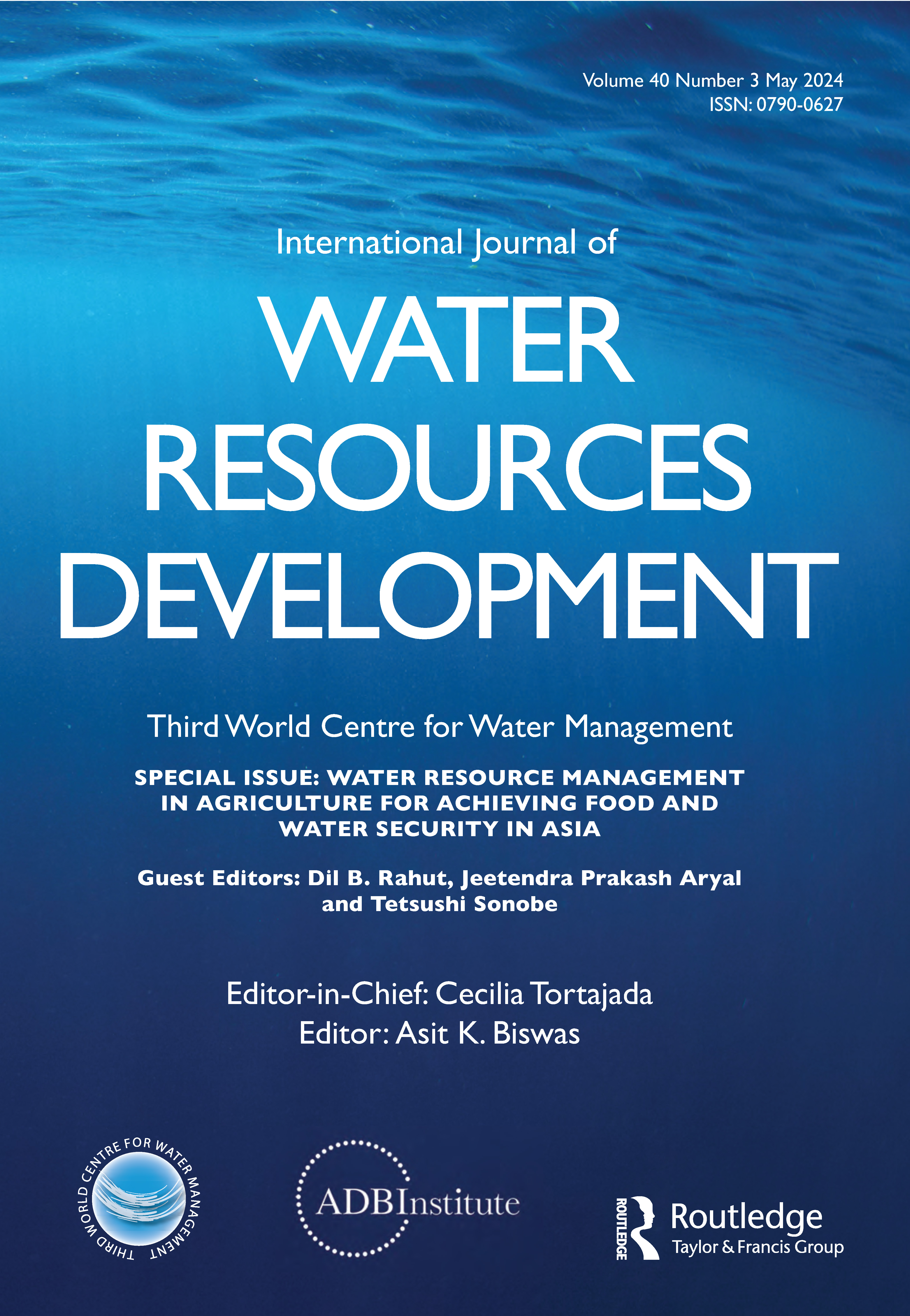 Special Issue on "Water resource management in agriculture for achieving food and water security under climate change in Asia" of our Internatio...