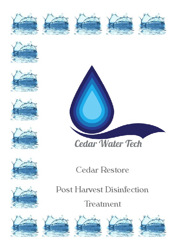 "Green" Post Harvest Disinfection Treatment