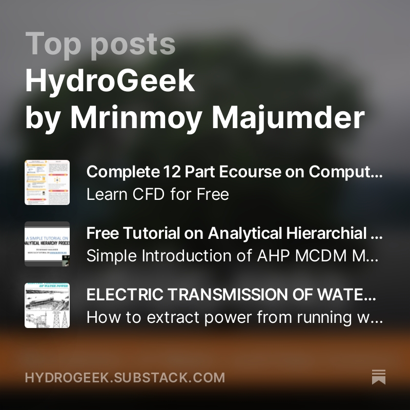 Subscribe to https://hydrogeek.substack.com/