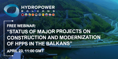 Stay in touch with the market with a free webinar "Hydropower Balkans" www.hydropowerbalkans​.​com/webinar/​