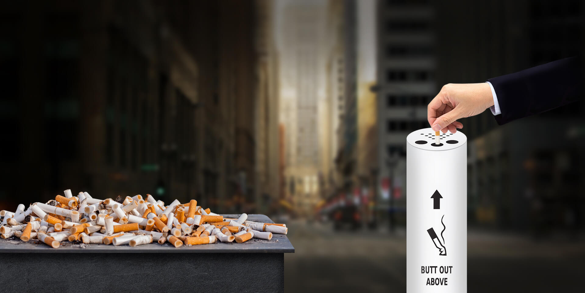 Buffindia- an end to end solution to cigarette wasteCigarette Butts- Litter Free India Number one most littered waste in India