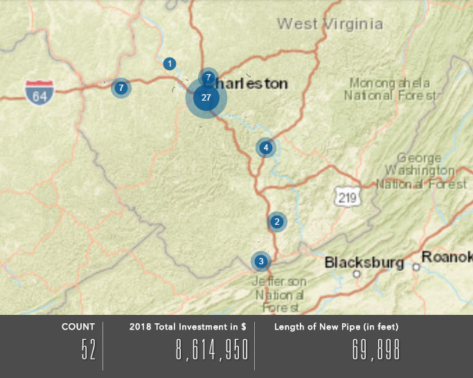 West Virginia American Water Launches 2018 Infrastructure Upgrade Map