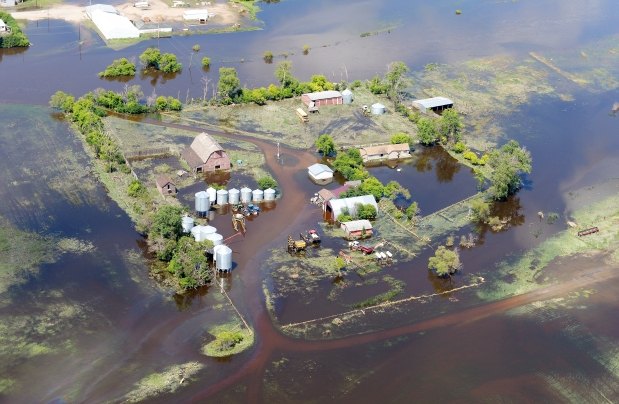 Drainage contributing to flooding