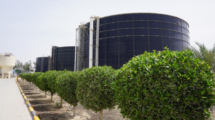 How wastewater is treated in DIP, Dubai?